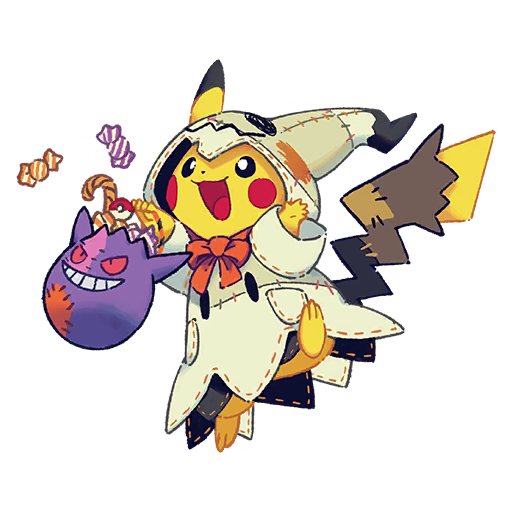 sticker Halloween Pika