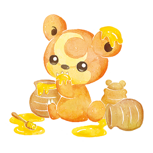 sticker fall teddiursa