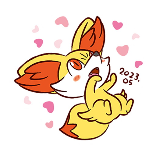 sticker fennekin 2