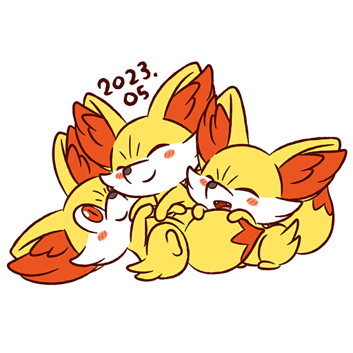sticker fennekin 3