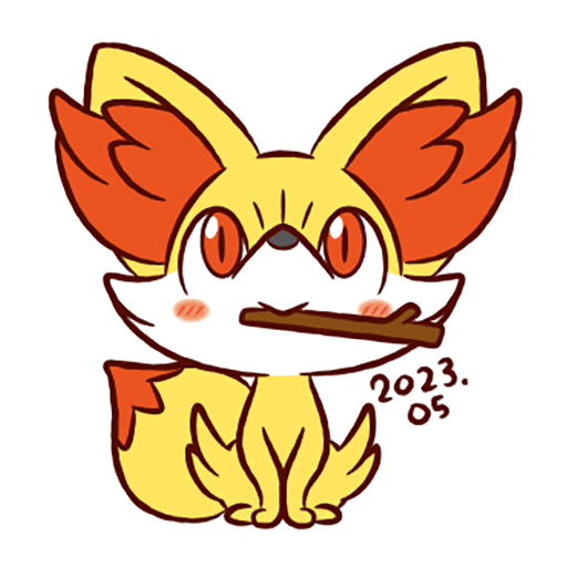 sticker fennekin 4