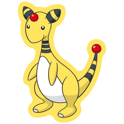 sticker flair ampharos 0181