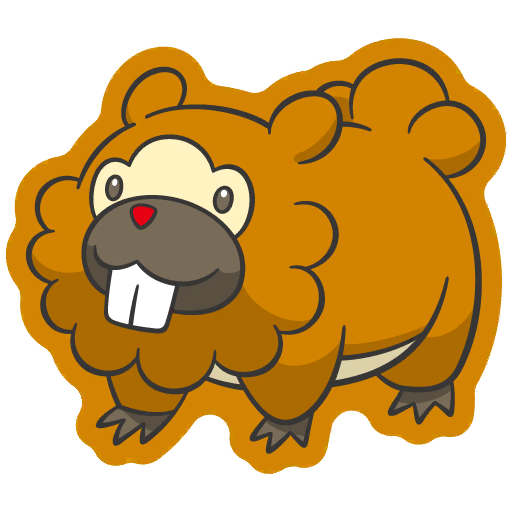 sticker flair bidoof 0399