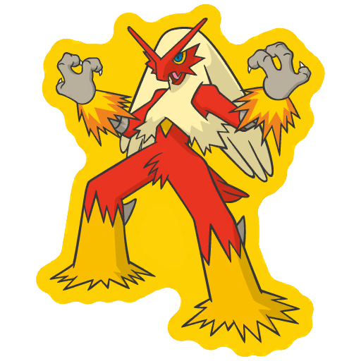 sticker flair blaziken 0257