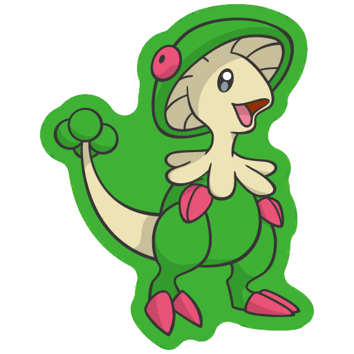 sticker flair breloom 0286