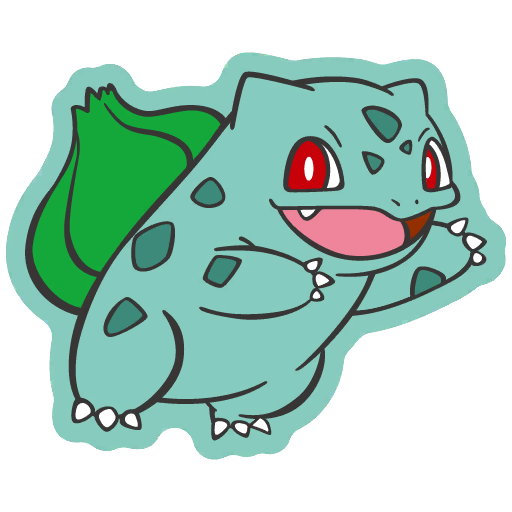 sticker flair bulbasaur 0001