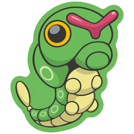 sticker flair caterpie 0010