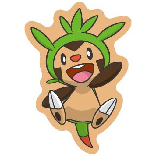 sticker flair chespin 0650