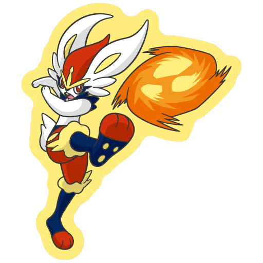 sticker flair cinderace 0815