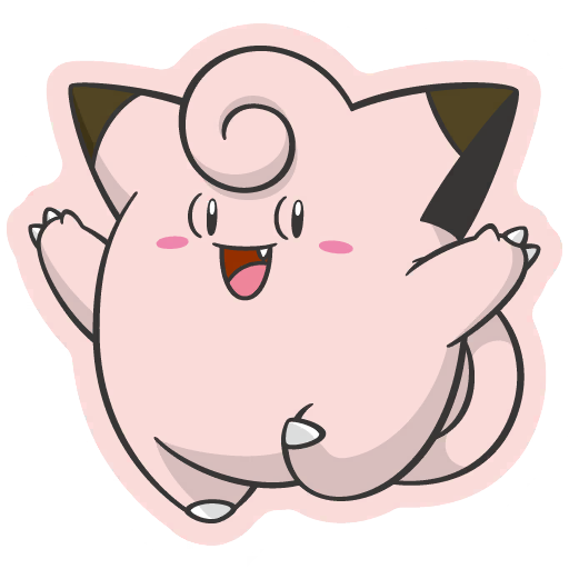 sticker flair clefairy 0035