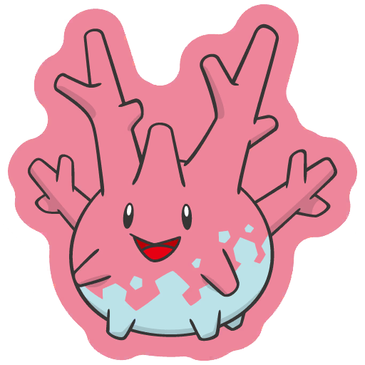 sticker flair corsola 0222
