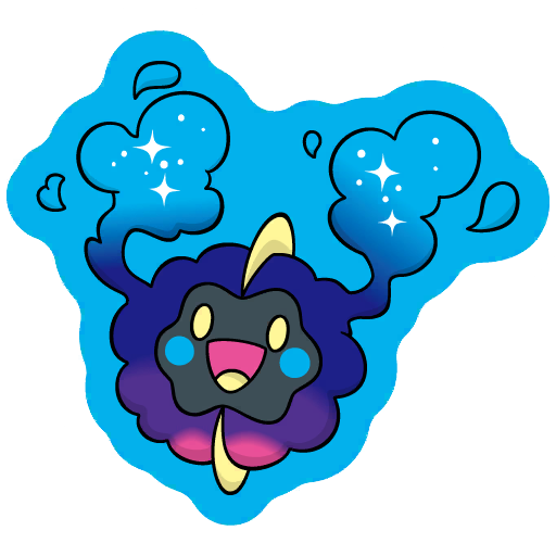 sticker flair cosmog 0789