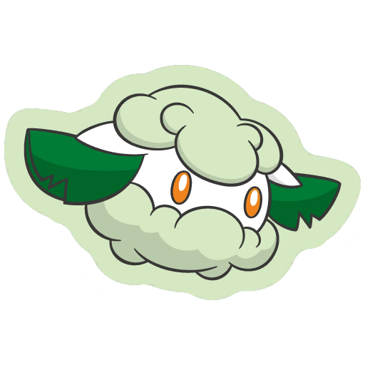 sticker flair cottonee 0546