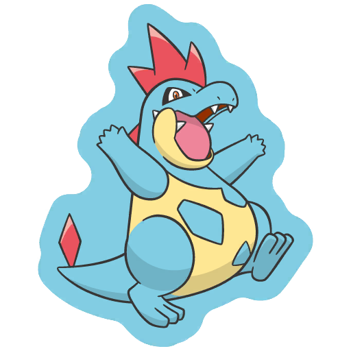 sticker flair croconaw 0159