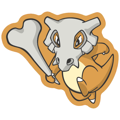 sticker flair cubone 0104