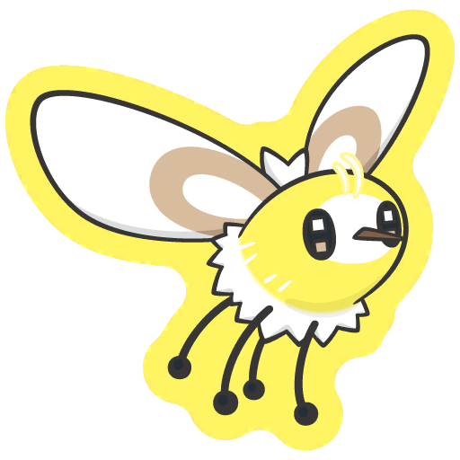 sticker flair cutiefly 0742