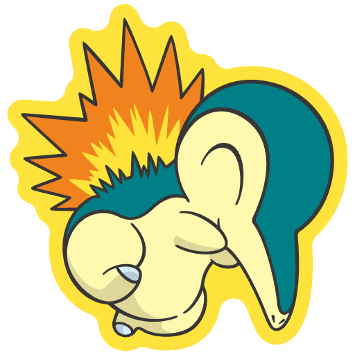 sticker flair cyndaquil 0155