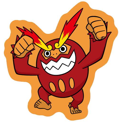 sticker flair darmanitan 0555