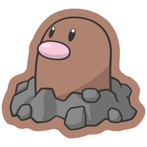 sticker flair diglett 0050