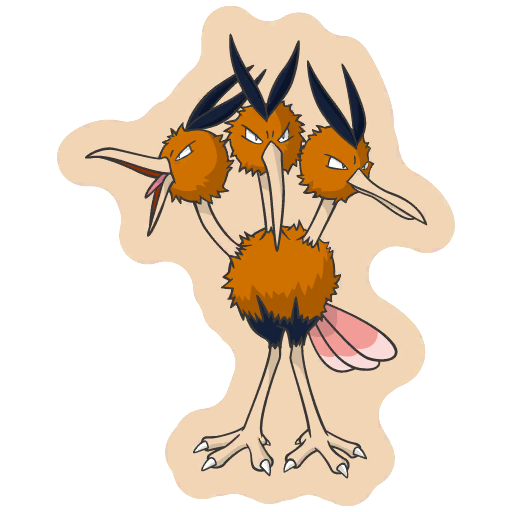 sticker flair dodrio 0085