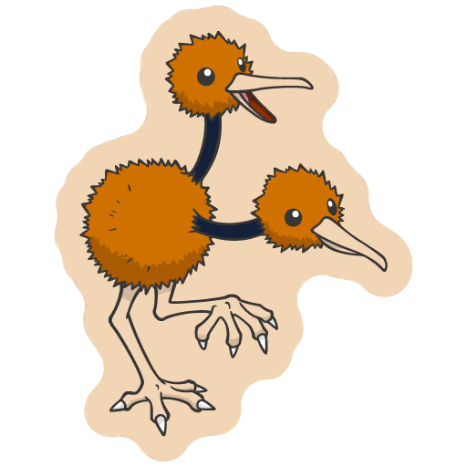sticker flair doduo 0084
