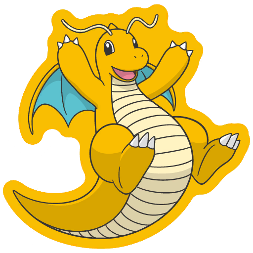 sticker flair dragonite 0149