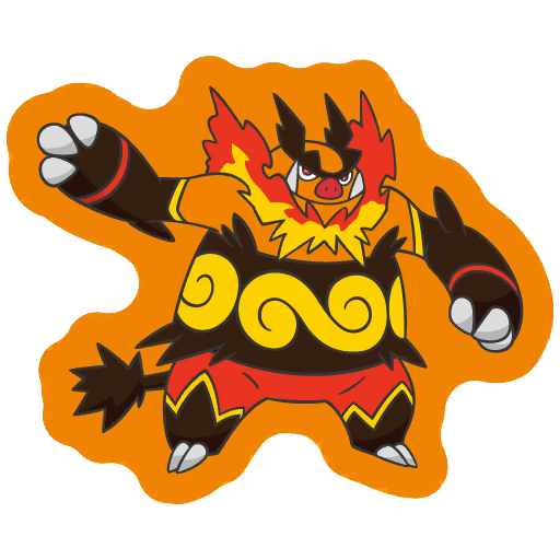 sticker flair emboar 0500
