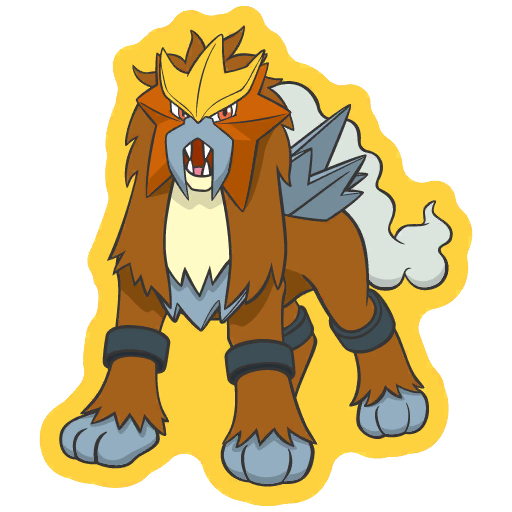 sticker flair entei 0244