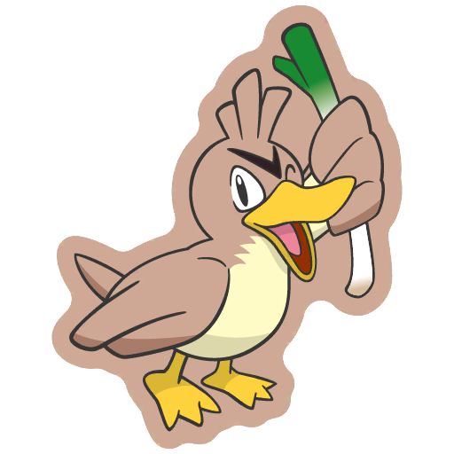 sticker flair farfetch'd 0083