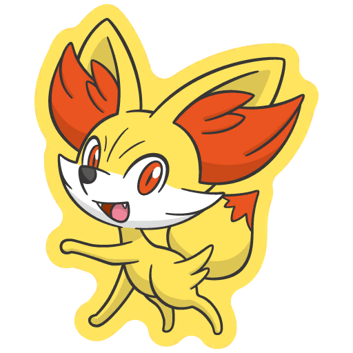 sticker flair fennekin 0653