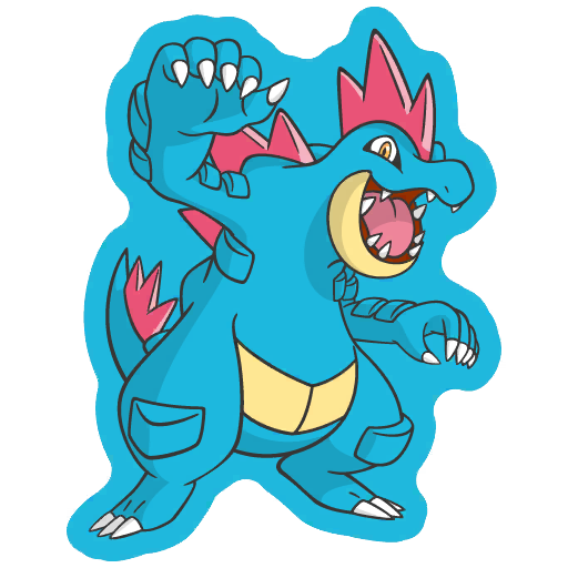 sticker flair feraligatr 0160