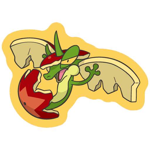 sticker flair flapple 0841