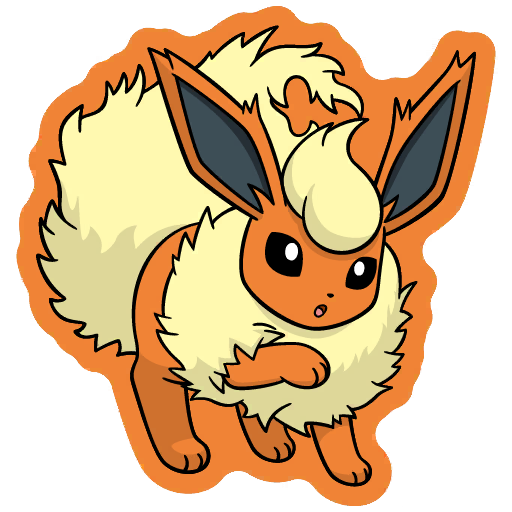 sticker flair flareon 0136