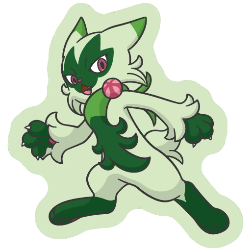 sticker flair floragato 0907