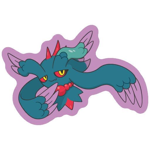 sticker flair flutter mane 0987