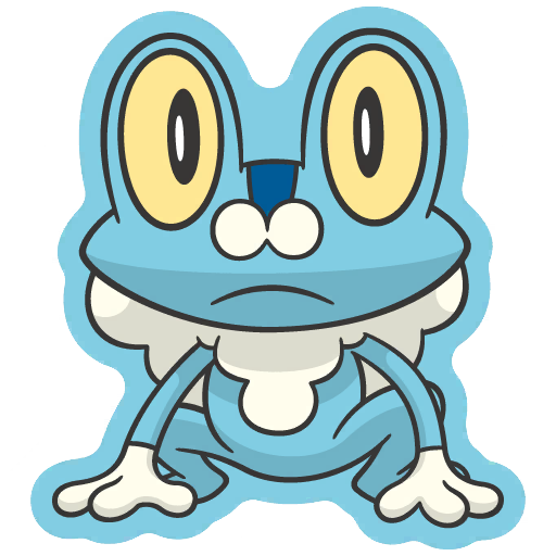 sticker flair froakie 0656