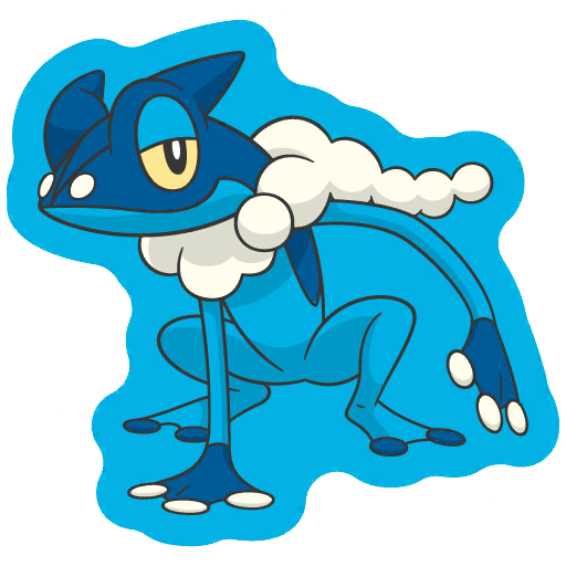 sticker flair frogadier 0657