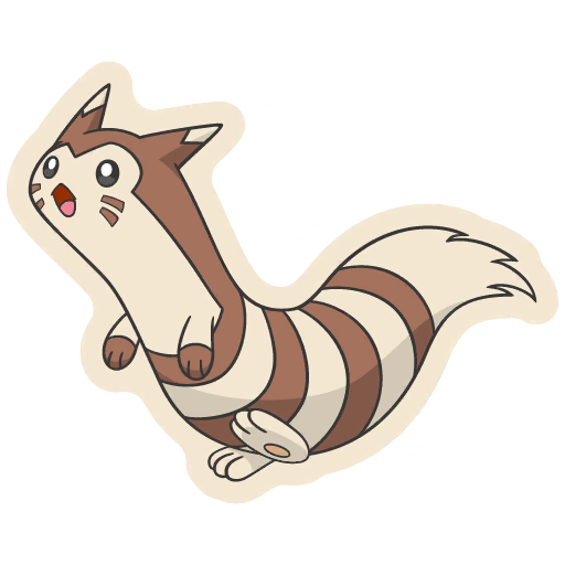 sticker flair furret 0162