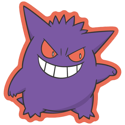 sticker flair gengar 0094