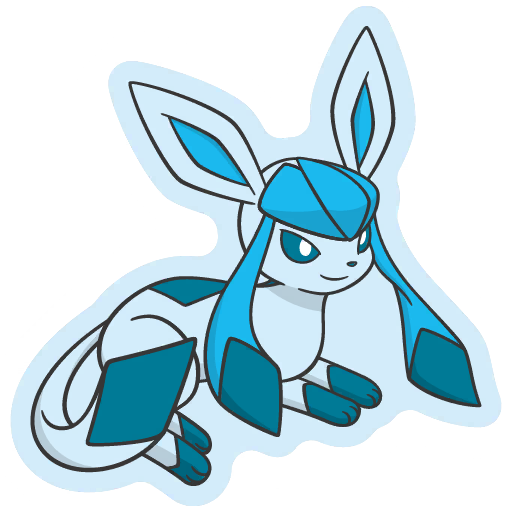 sticker flair glaceon 0471
