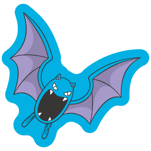 sticker flair golbat 0042