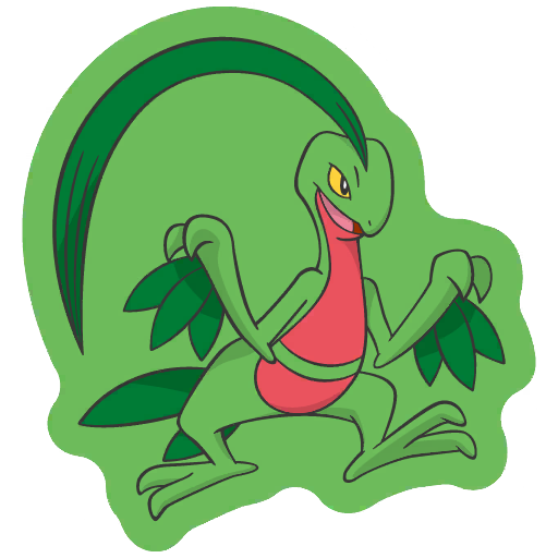 sticker flair grovyle 0253