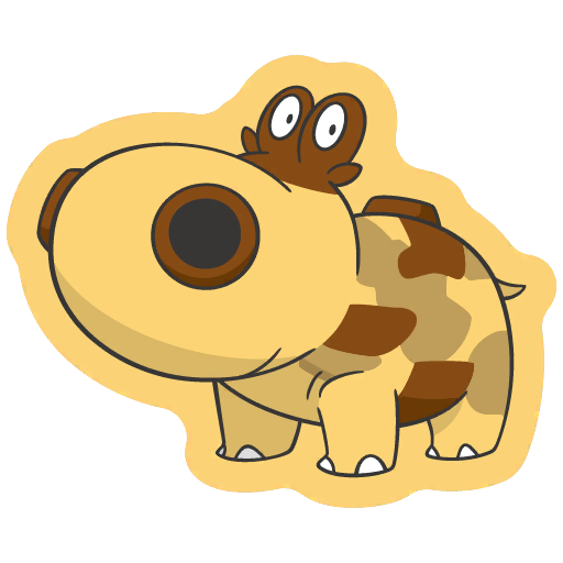 sticker flair hippopotas 0449