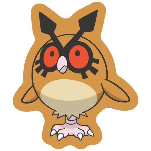 sticker flair hoothoot 0163