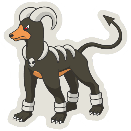 sticker flair houndoom 0229