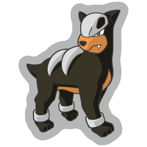 sticker flair houndour 0228
