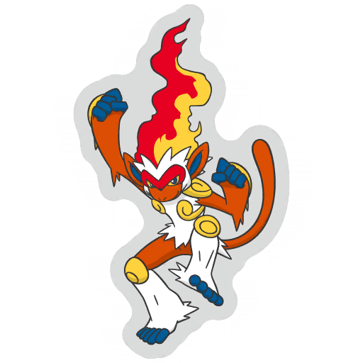 sticker flair infernape 0392