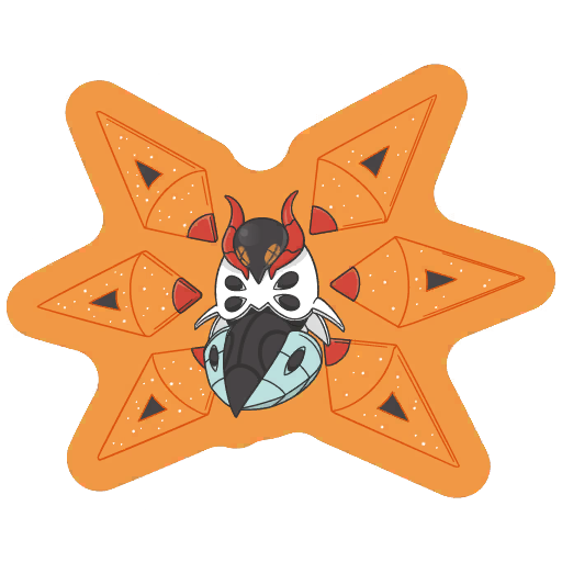 sticker flair iron moth 0994