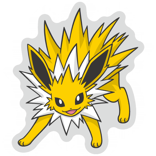 sticker flair jolteon 0135