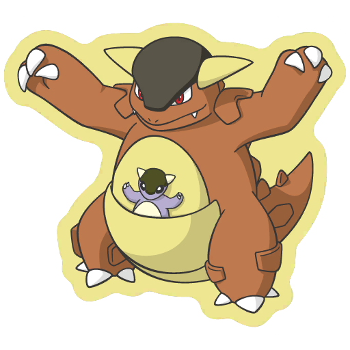 sticker flair kangaskhan 0115
